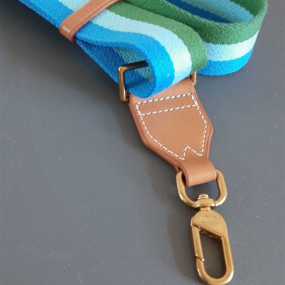 J. CREW Woven bag strap - Blue/Green